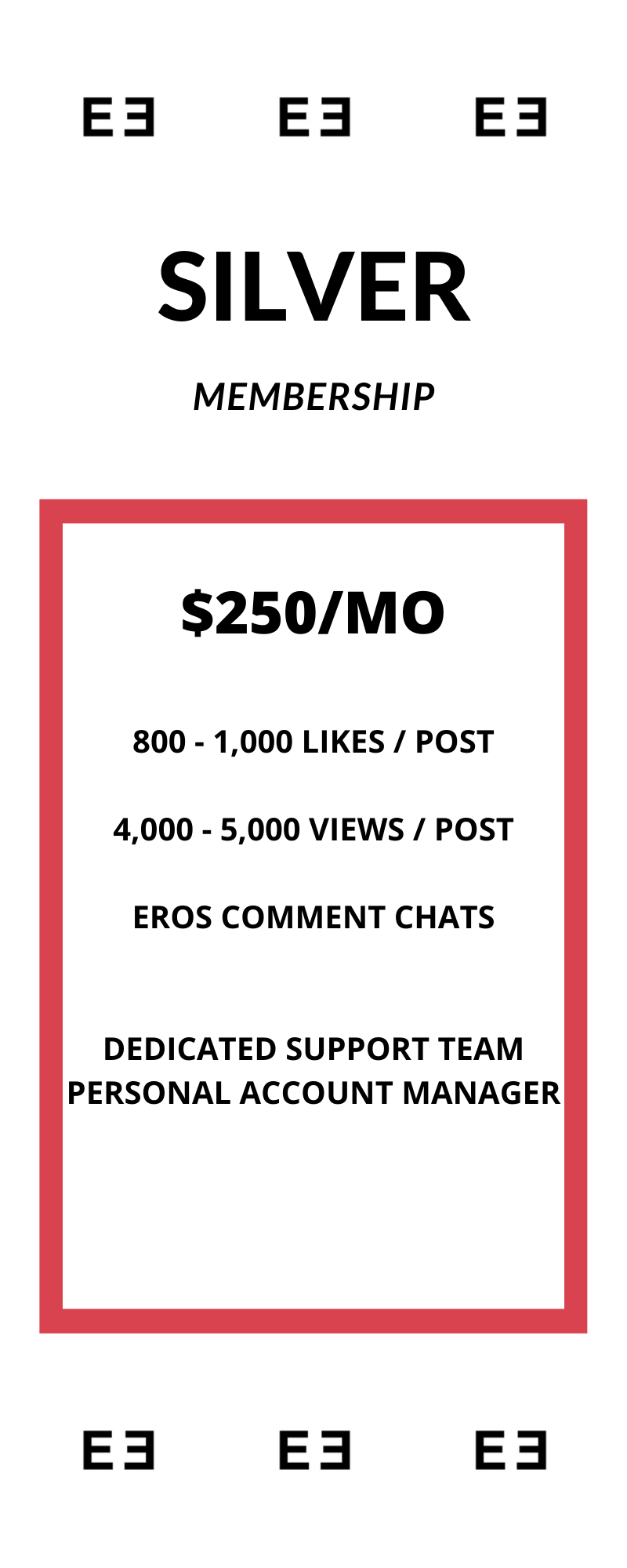 Silver Instagram Membership