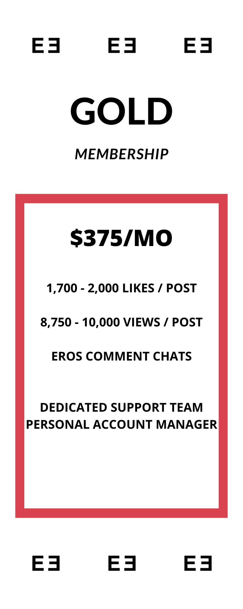 Gold Instagram Membership