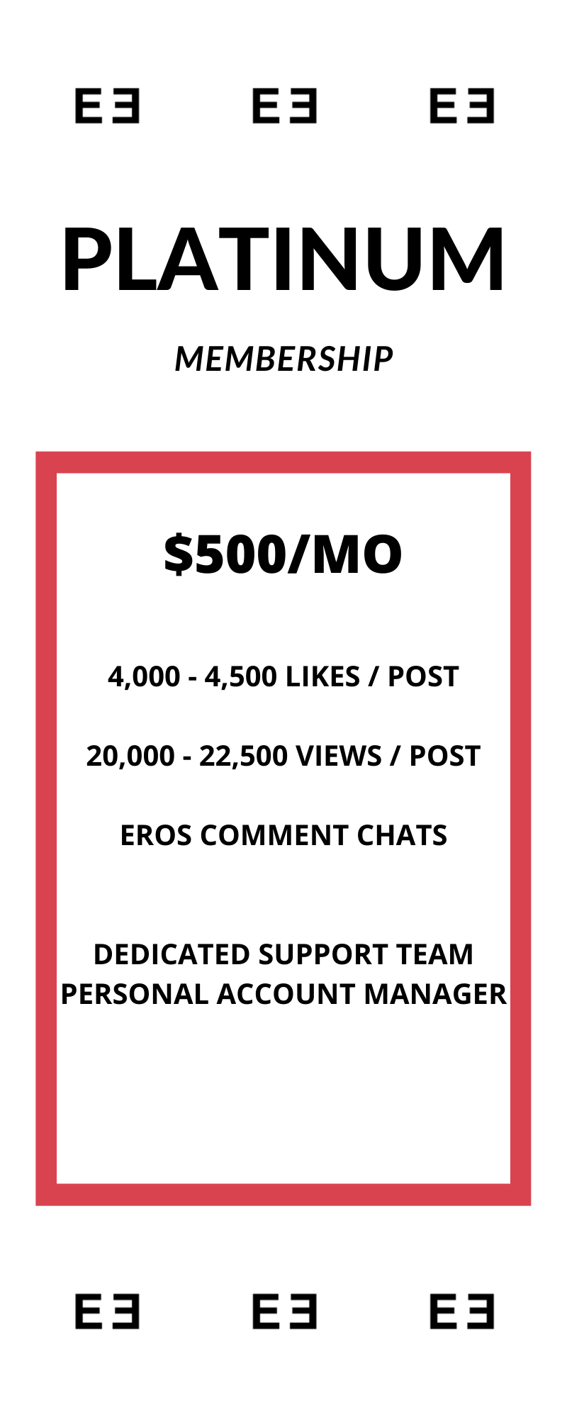 Platinum Instagram Membership