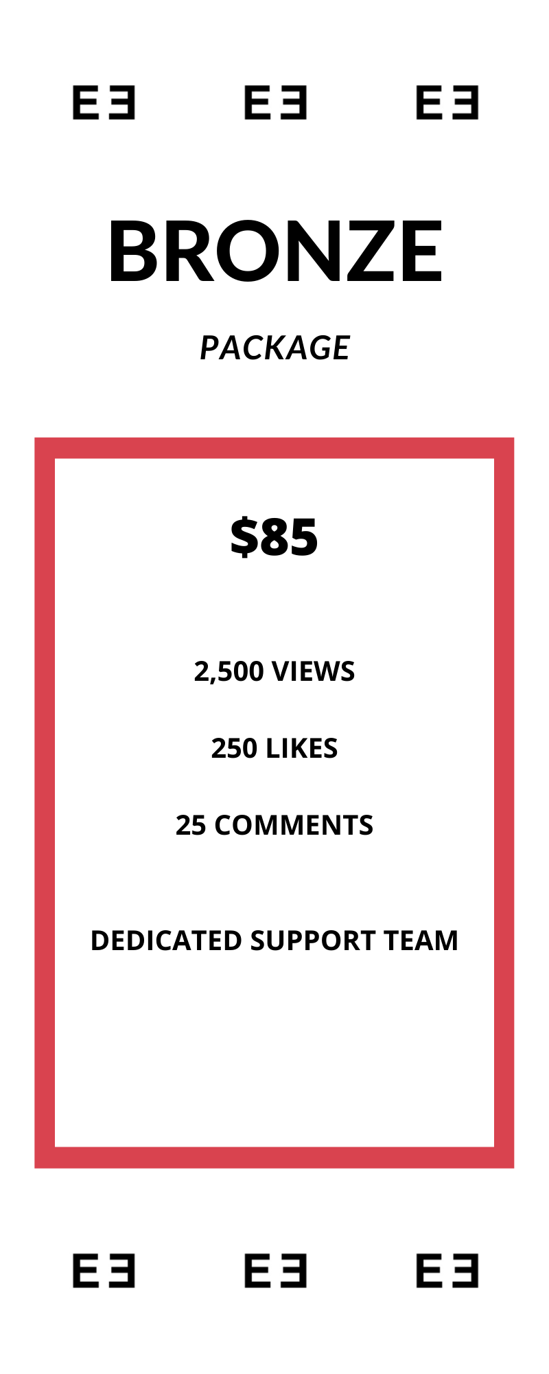 Bronze YouTube Package