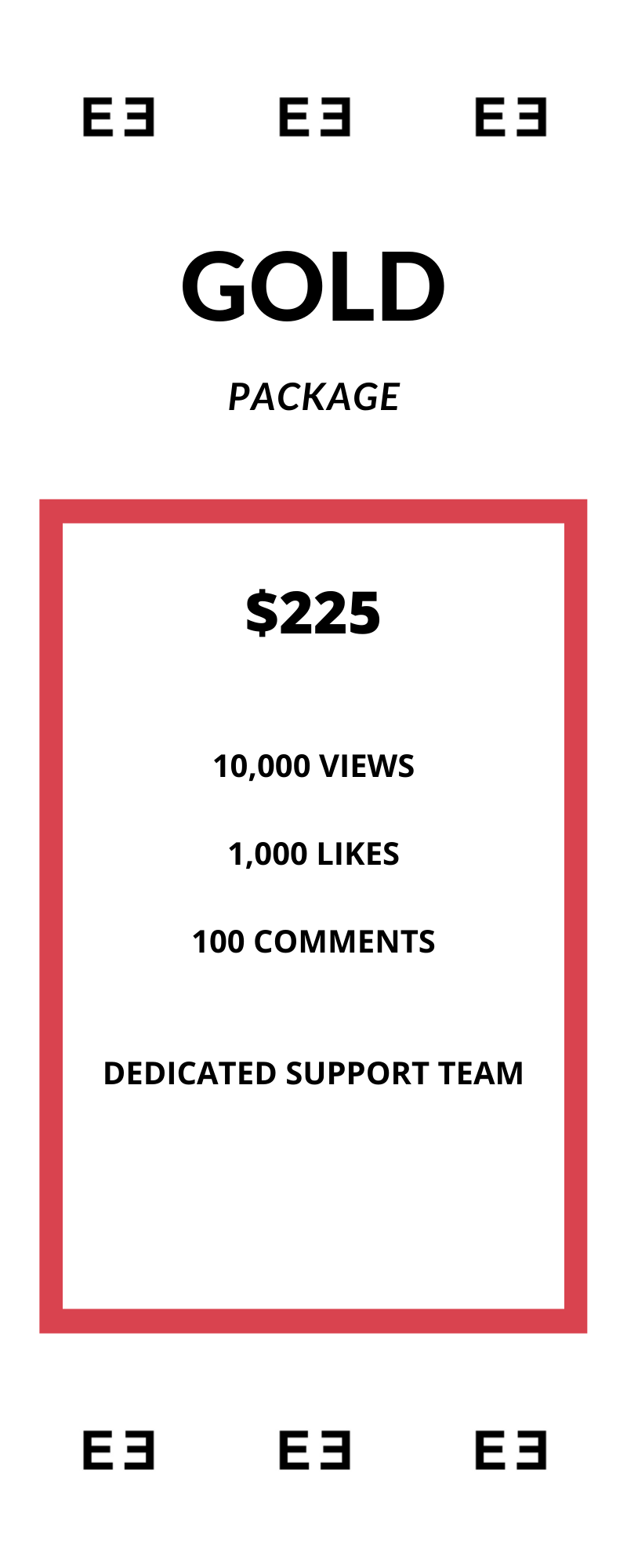 Gold YouTube Package