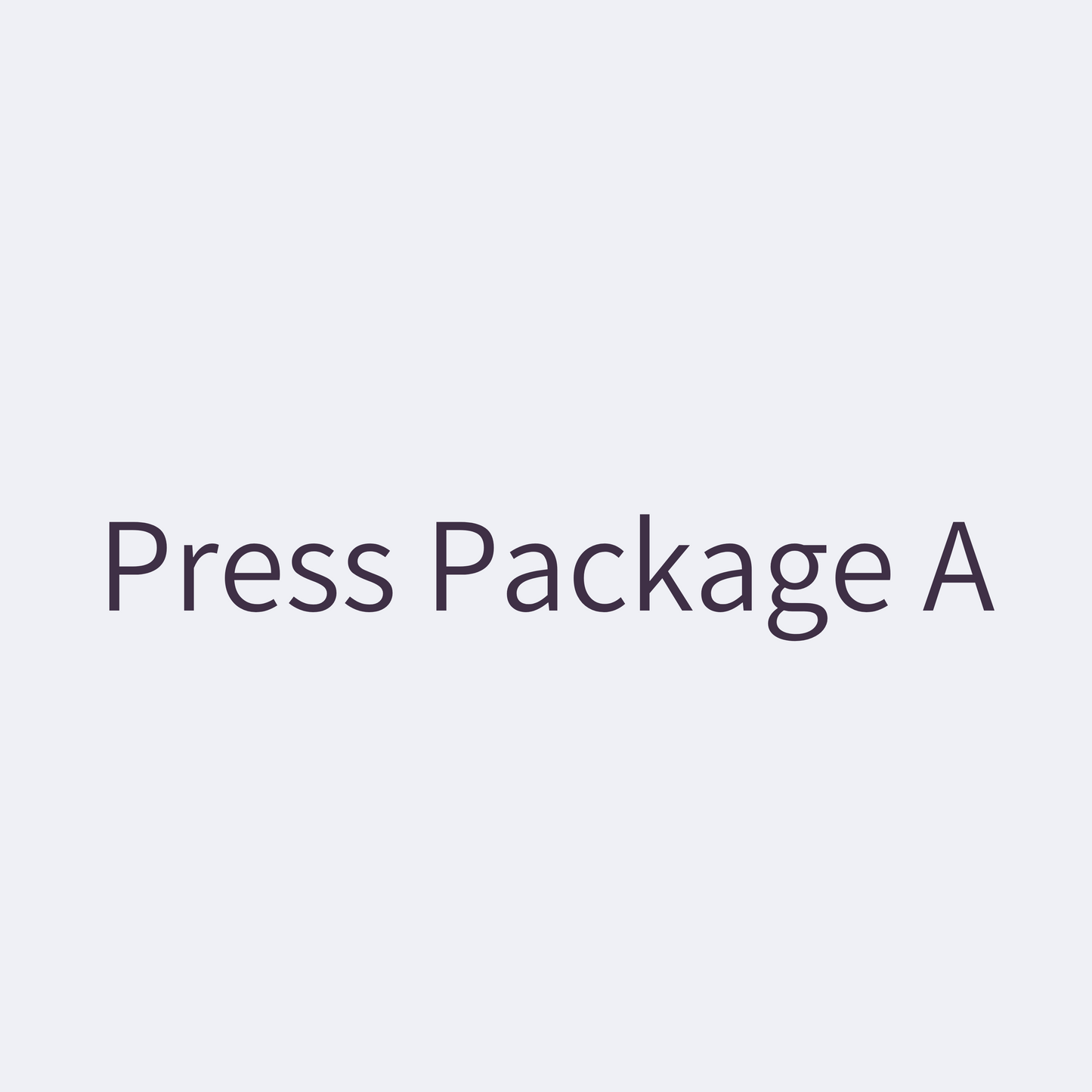 Press Package A
