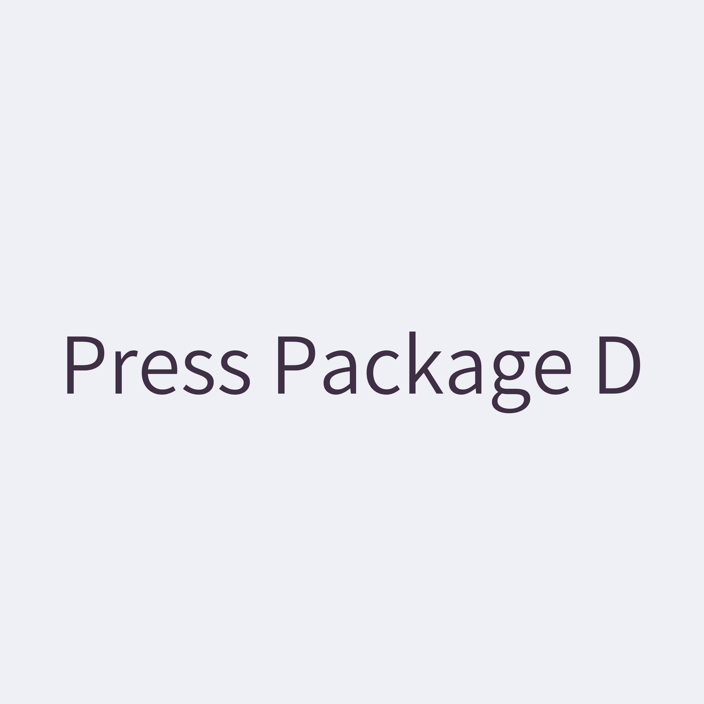 Press Package D